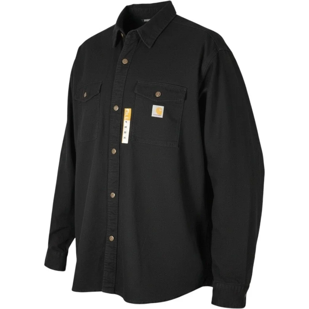Carhartt Montana Rugged Flex Loose Fit Duck Shirt Jac Black 2XL TW6384-M NWT